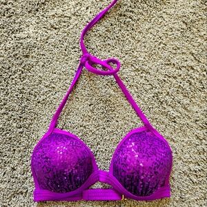 Purple Sequin Bikini 👙 Top by Venus